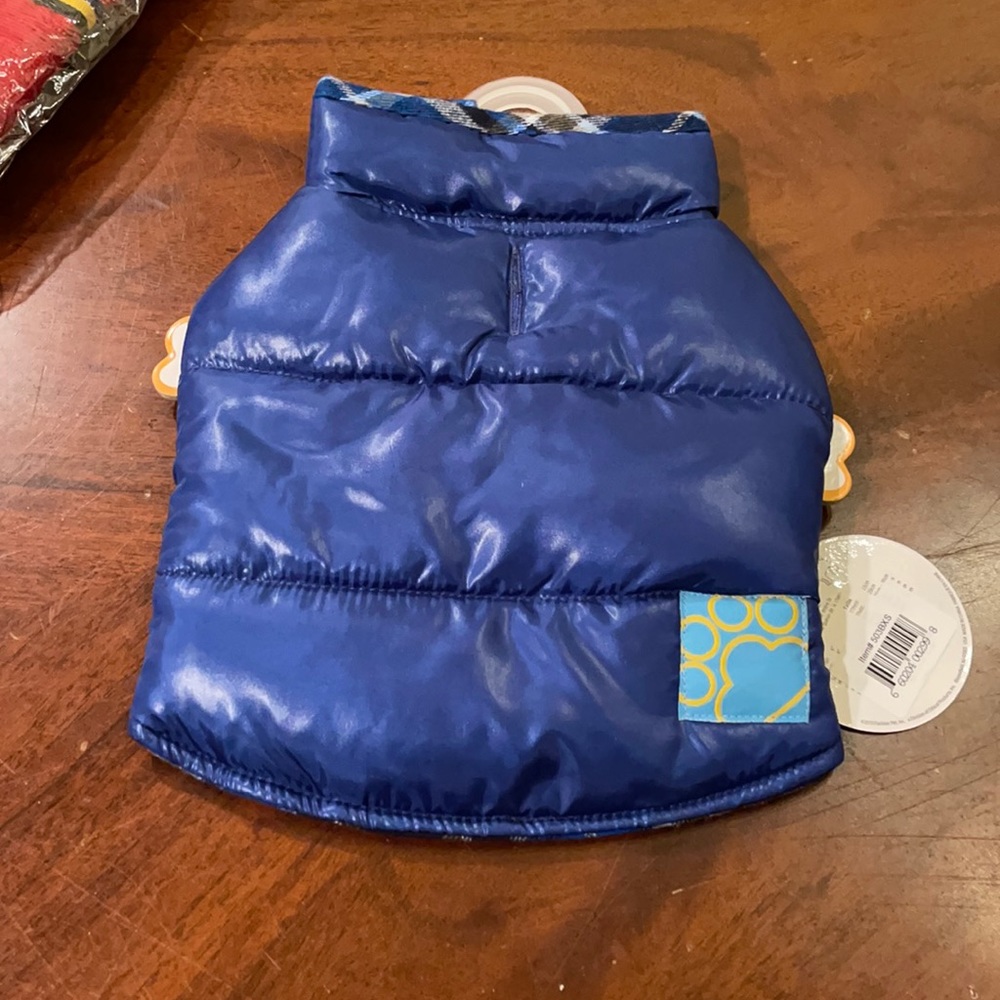 Fashion Pet Blue Puffy Vest Small NWT
